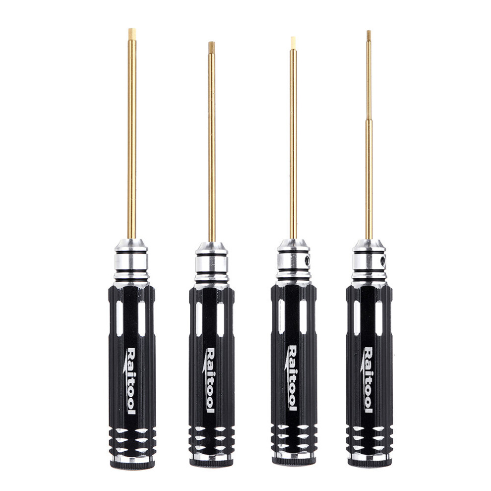Raitool 4Pcs 1.5/2.0/2.5/3.0Mm Hex Screwdriver Bits Hss Titanium Coated Repair Tool Sett Hss Titanium Coated Repair Tool Set 623414318044
