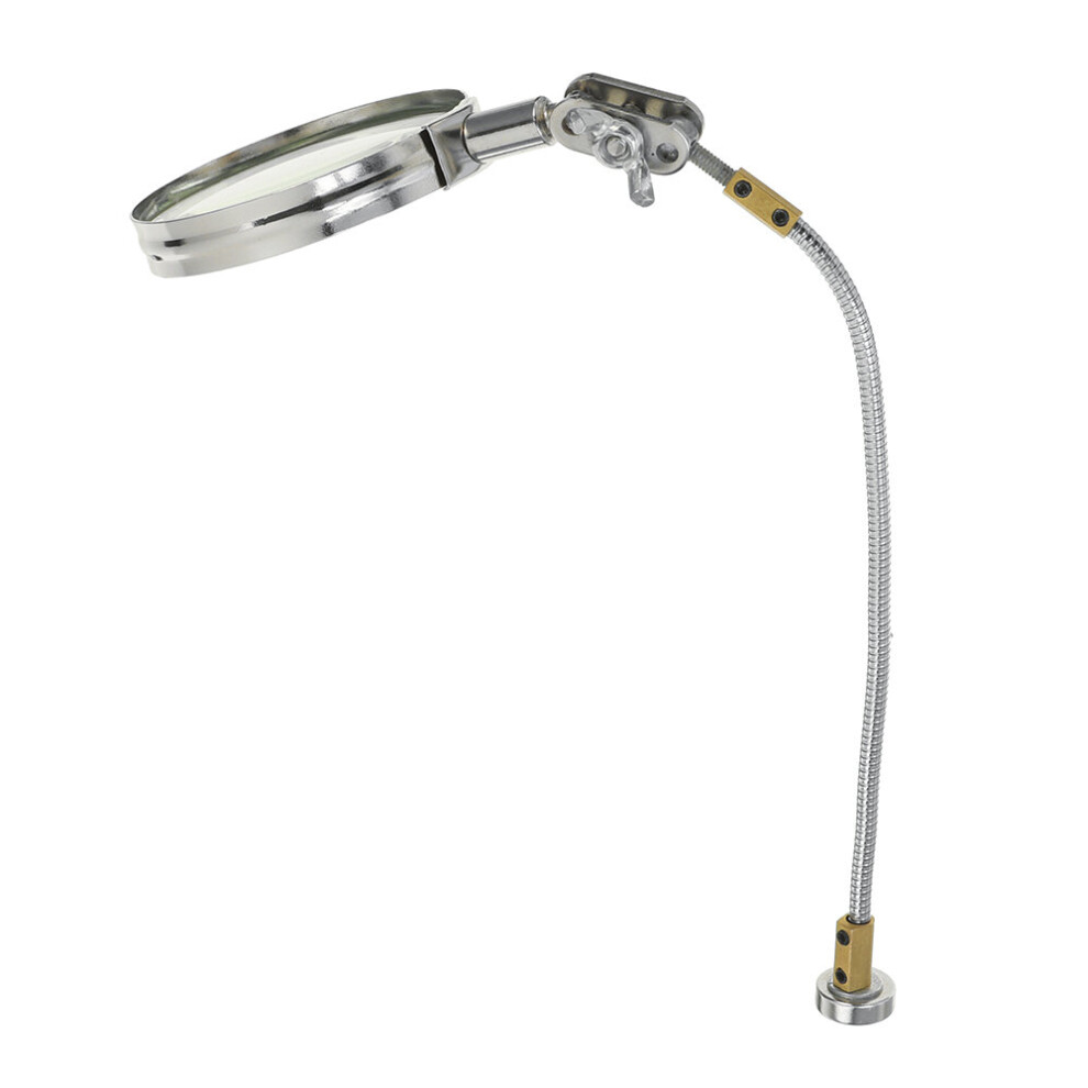 290MM 5X Desktop Magnifier Welding Magnifying Glass with Magnetic Base
