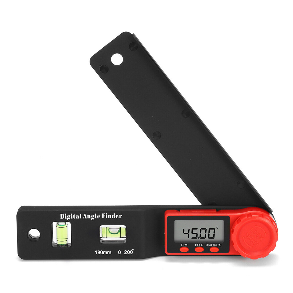 2 In 1 Digital Meter Angle Spirit Level Angle Ruler Protractor Woodworking Square Vernier Digital Caliper - Blue 623414324441