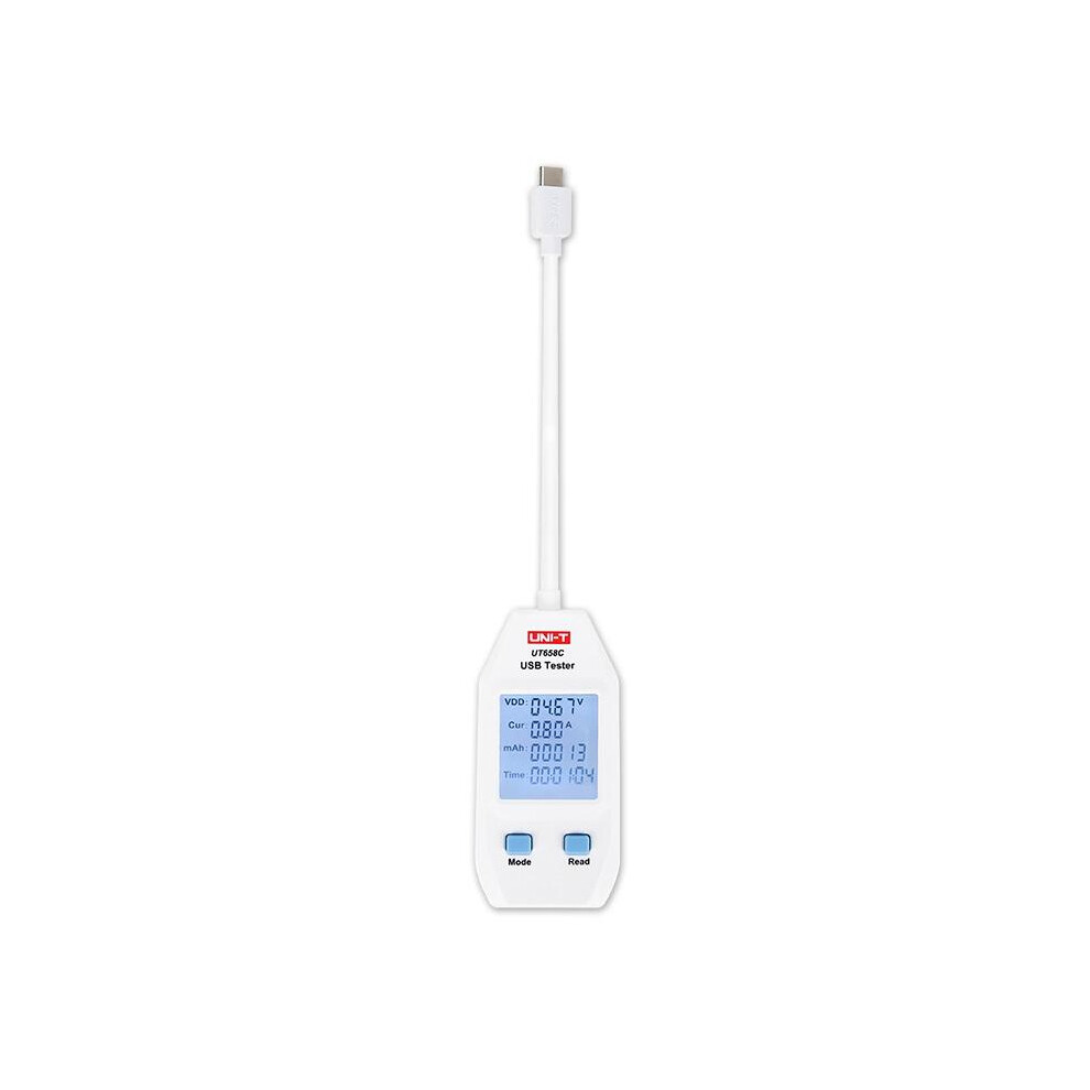 Uni-T Ut658c Type C Electric Usb Voltage Safety Tester Voltmeter Amperemeter Charger Capacity Meter Volt Current 623414325004