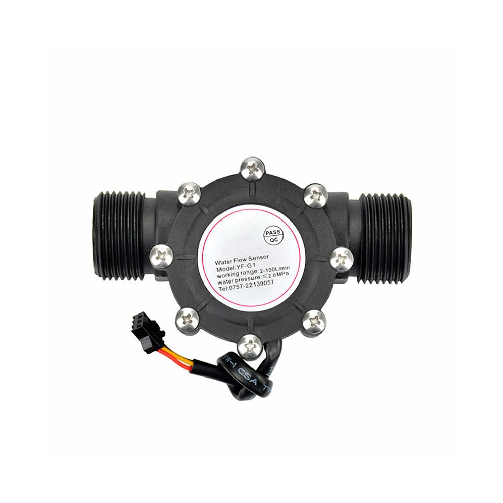 Yf-G1 Water Pipe Flow Meter Sensor Counter Indicator Hall Water Heater Accessories Flowmeter Dn25 G1 Flow Range 2-100L/Min 623414325011