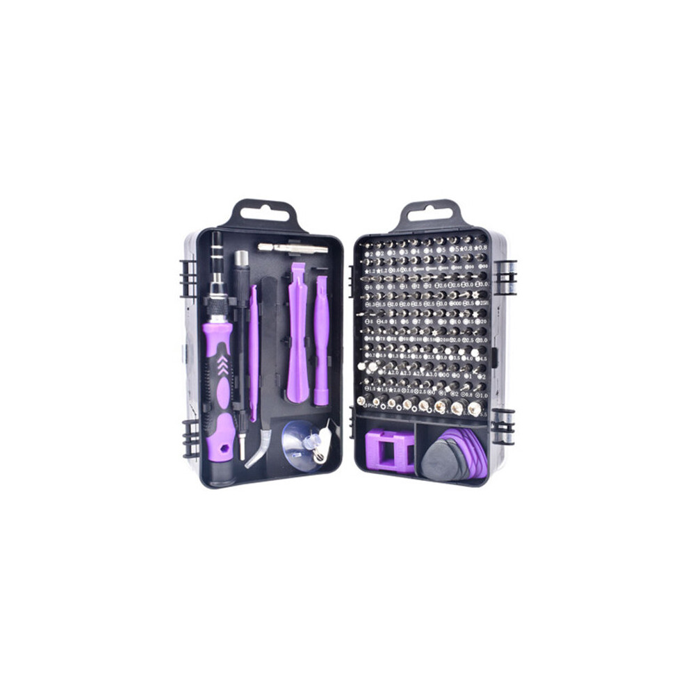 115 In 1 Precision Screwdriver Set Magnetic Diy Screw Driver For Electroics Pc Computer Phone Repair Tool - Purple 623414325882