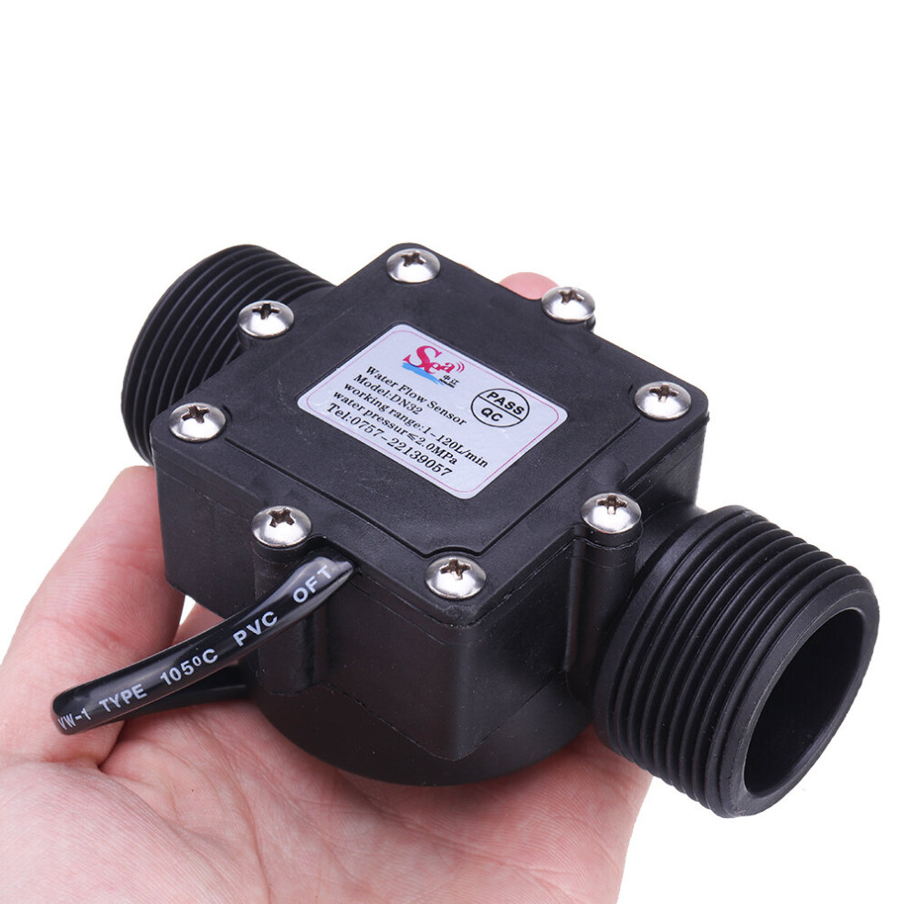 G1-1/4" 1.25 Water Flow Hall Sensor Switch Meter Flowmeter Counter 1-120L/Min 623414326513