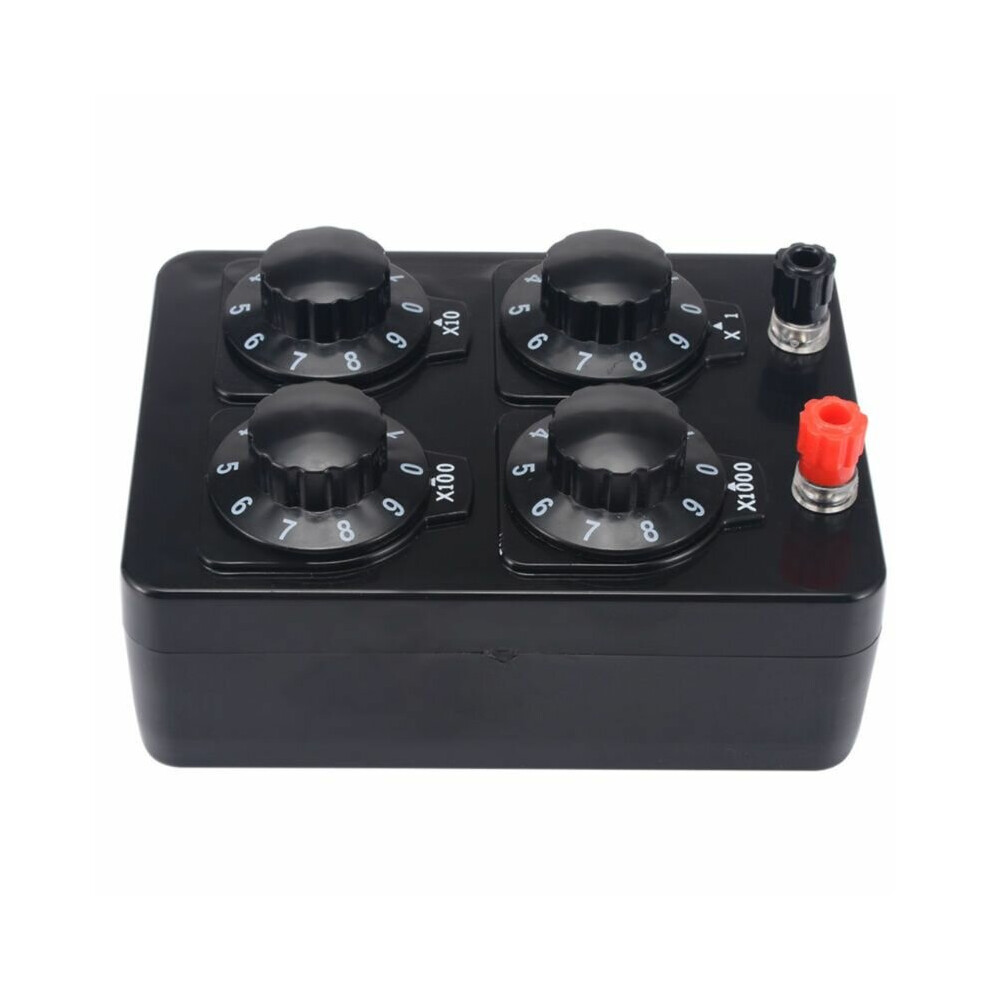 0-9999 Ohm Simple Resistance Box Precision Variable Decade Resistor Teaching Instrument 623414326766