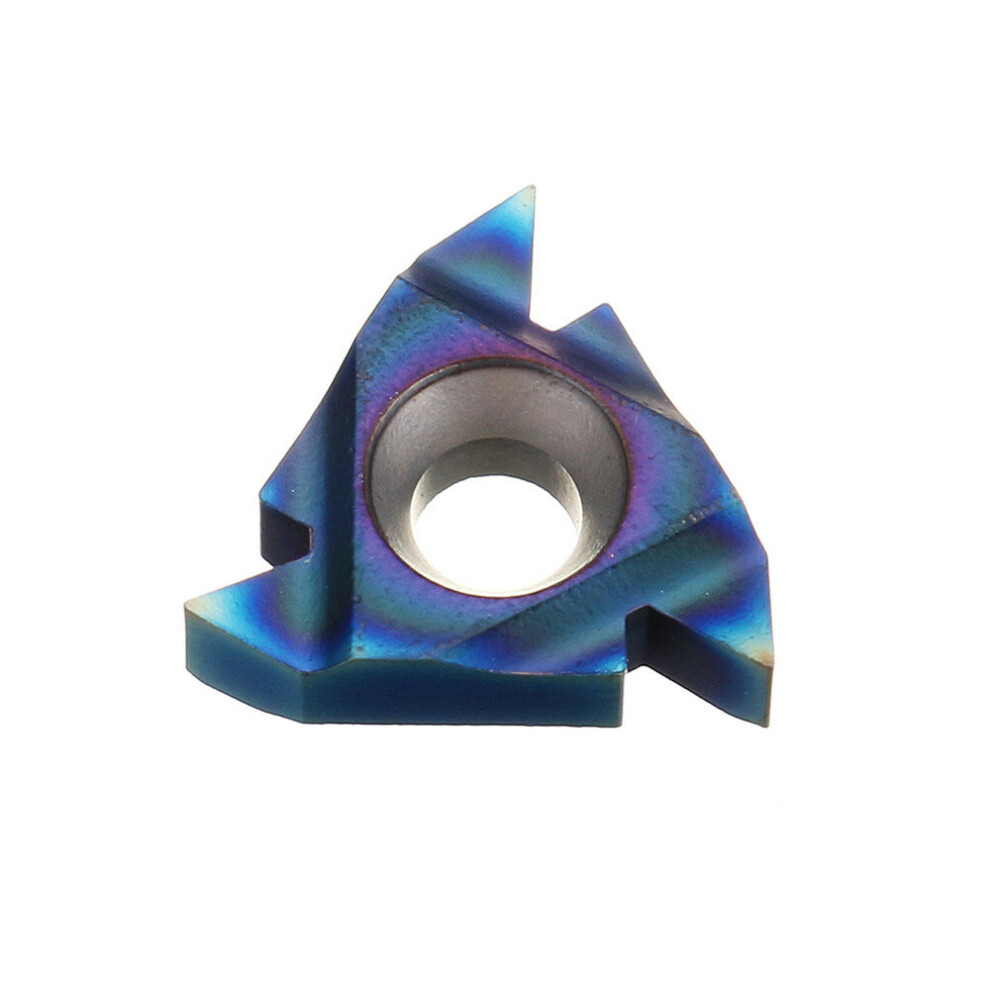 Drillpro 10Pcs Hrc45 Blue Nano 16Er Ag60 Carbide Insert External Threading Insert 623414327879