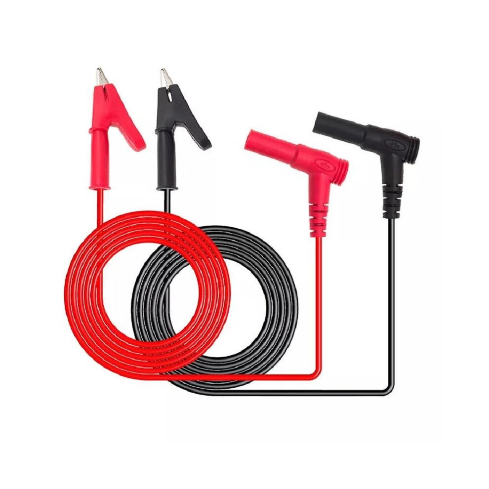 5Pcs Y208 1M 15A Banana Plug To Crocodile Clamp Replaceable Multimeter Probe 623414328296