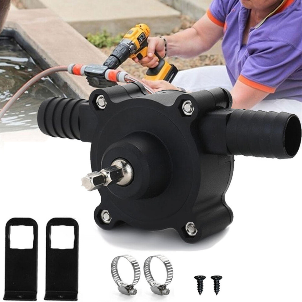 Portable Hand Electric Drill Driver Pump Miniature Self-priming Pump Household Garden