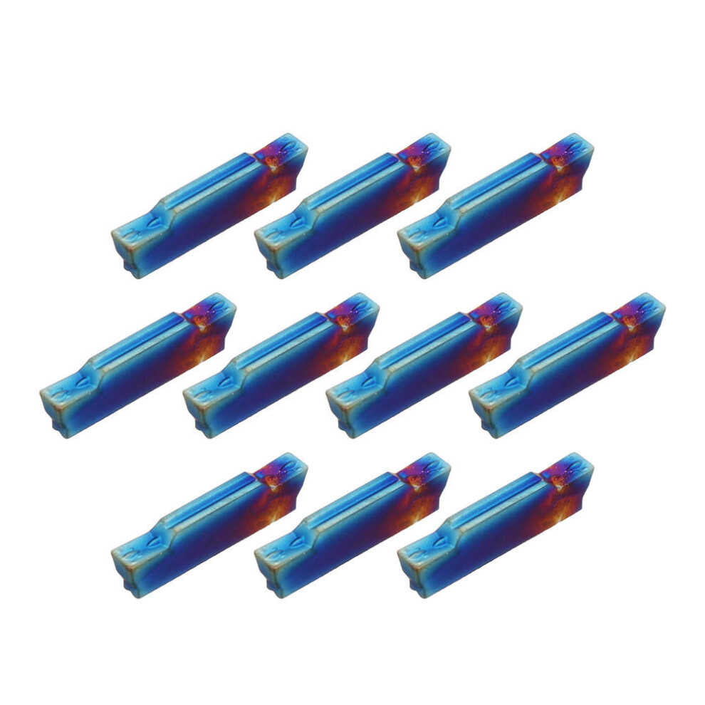 Drillpro 10Pcs Hrc45 Blue Nano Mgmn300-M 3Mm Carbide Insert For Mgehr/Mgivr Turning Tool Holder 623414329583