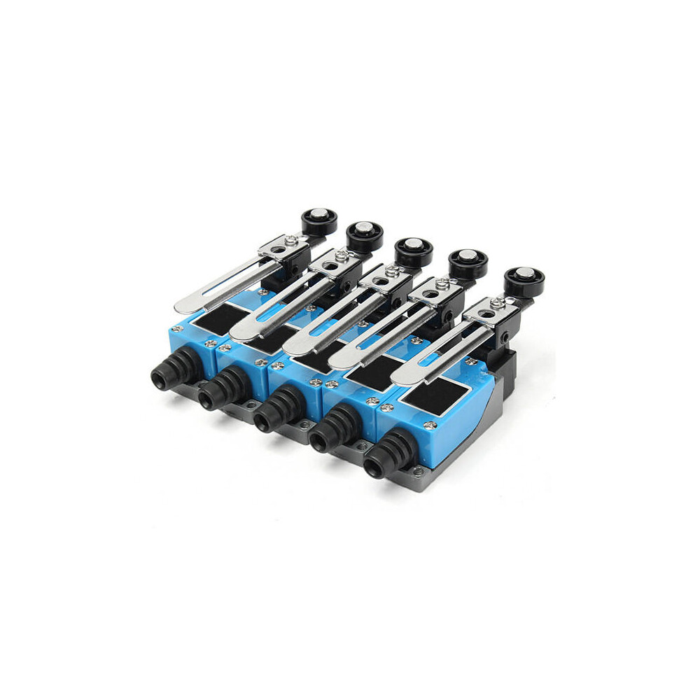 Excellwayã 5Pcs Limit Switch Ac 250V 5A Adjustable Rotary Roller Lever 623414330206