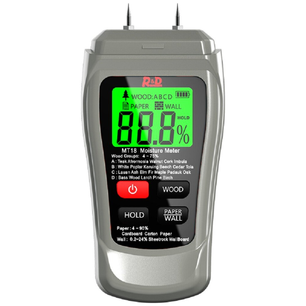 Digital Display Needle Type Wood Moisture Tester Wood And Cardboard Floor Mixed Wall Hygrometer 623414331104