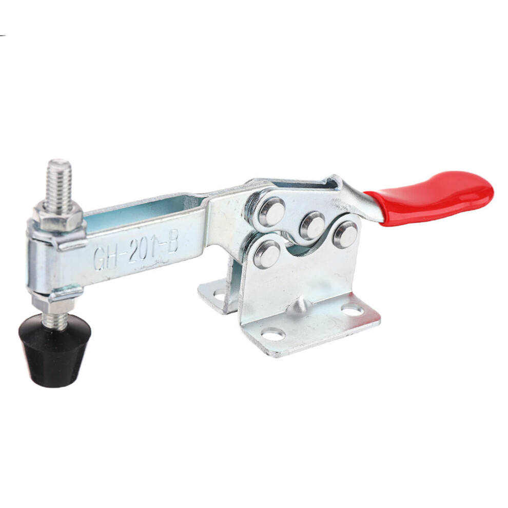 4Pcs Gh-201-B Quick Release Toggle Clamp 90Kg Holding Horizontal Type Toggle Clamp For Woodworking Welding 623414331241