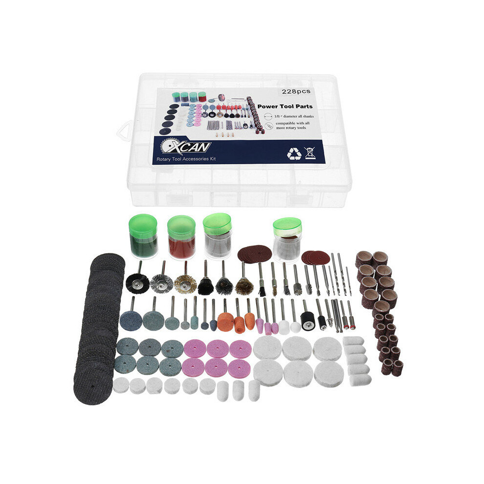 180Pcs 1/8 Inch Shank Rotary Tool Accessories Set Polishing Cutting Grinding Bits For Dremel 623414332408