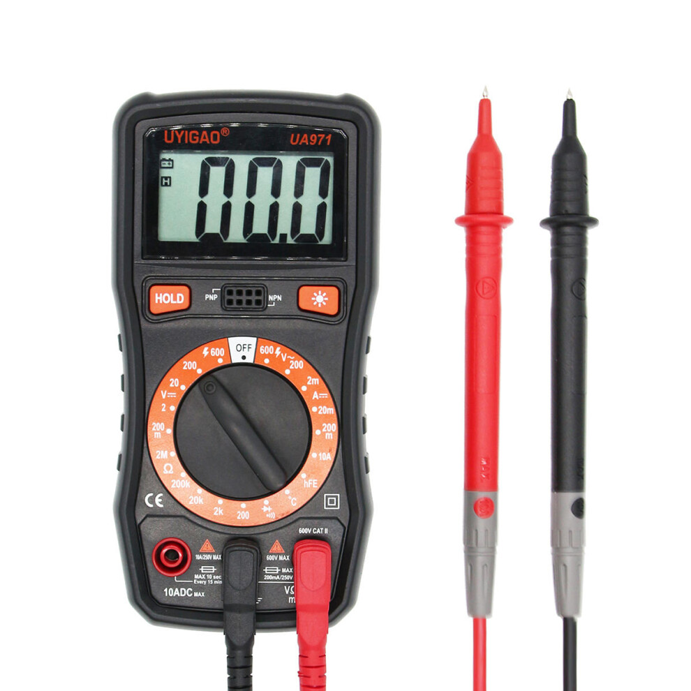Uyigao Ua971 Lcd Voltmeter Ammeter Multimeter Temperature Diode Tester With Temperature Measurement 623414333054