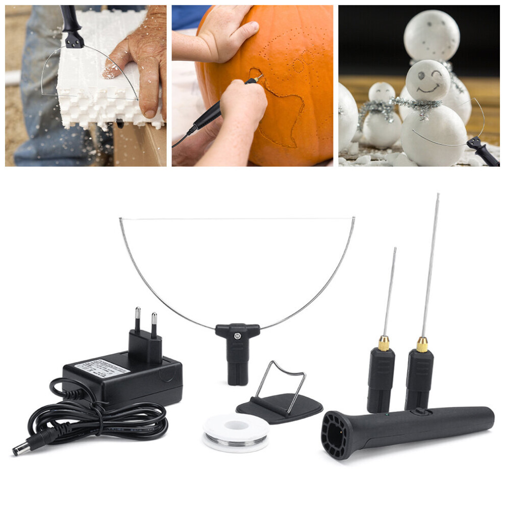 18W 3 In 1 Electric Wire Foam Cutter Styrofoam Cutting Machine Pen Engraver Hand Tool - 110V Us Plug 623414335874