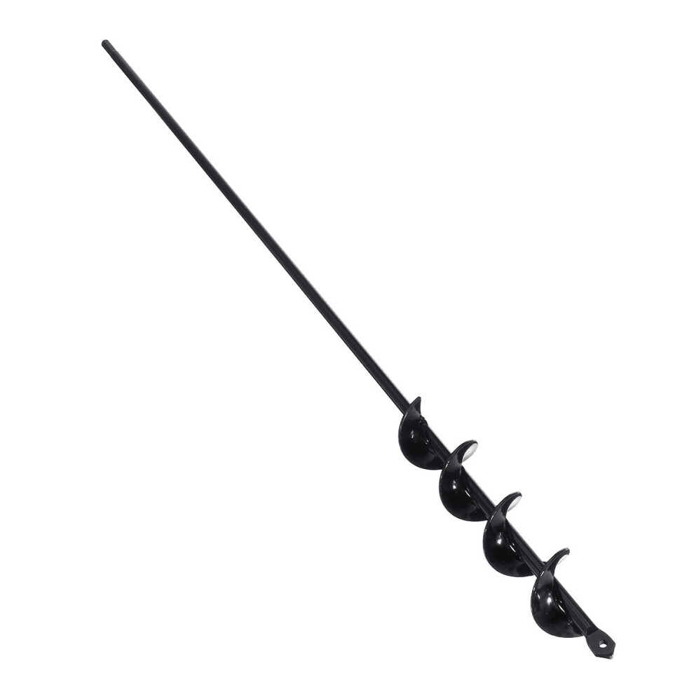 75Cmx4cm Electric Auger Drill Bit Digs Hole Hex Shank Black For Garden Loose Soil 623414337380