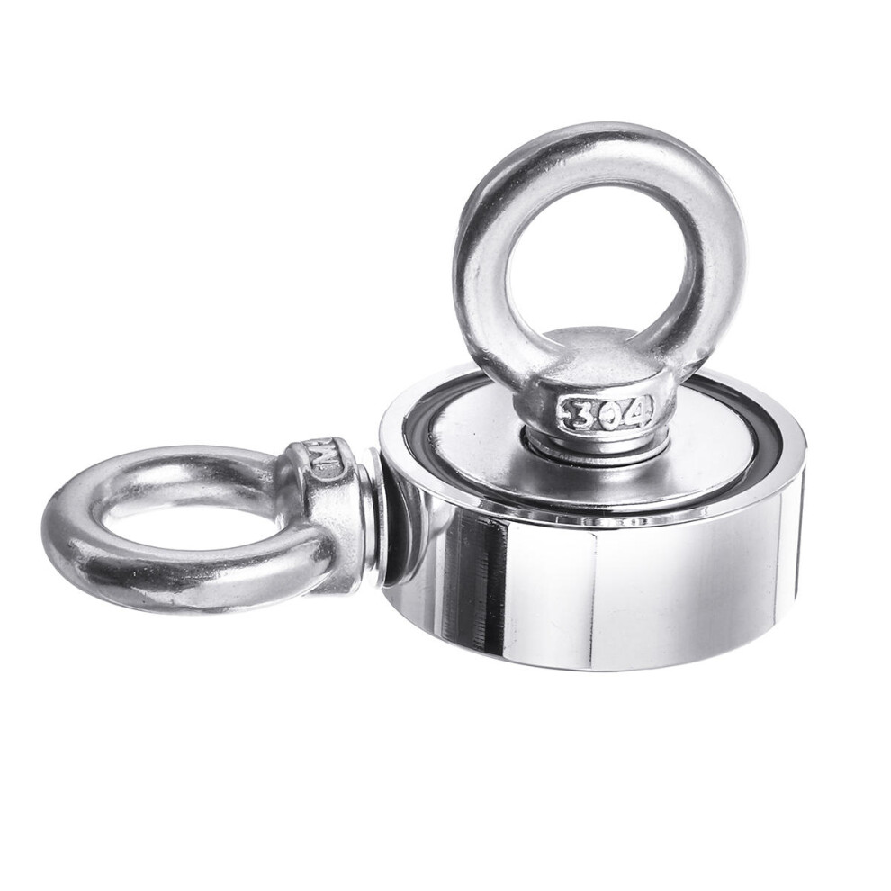 80Kg Dual Side Neodymium Recovery Magnet Fishing Magnet Detecting Lifting Salvage Tool 623414337854