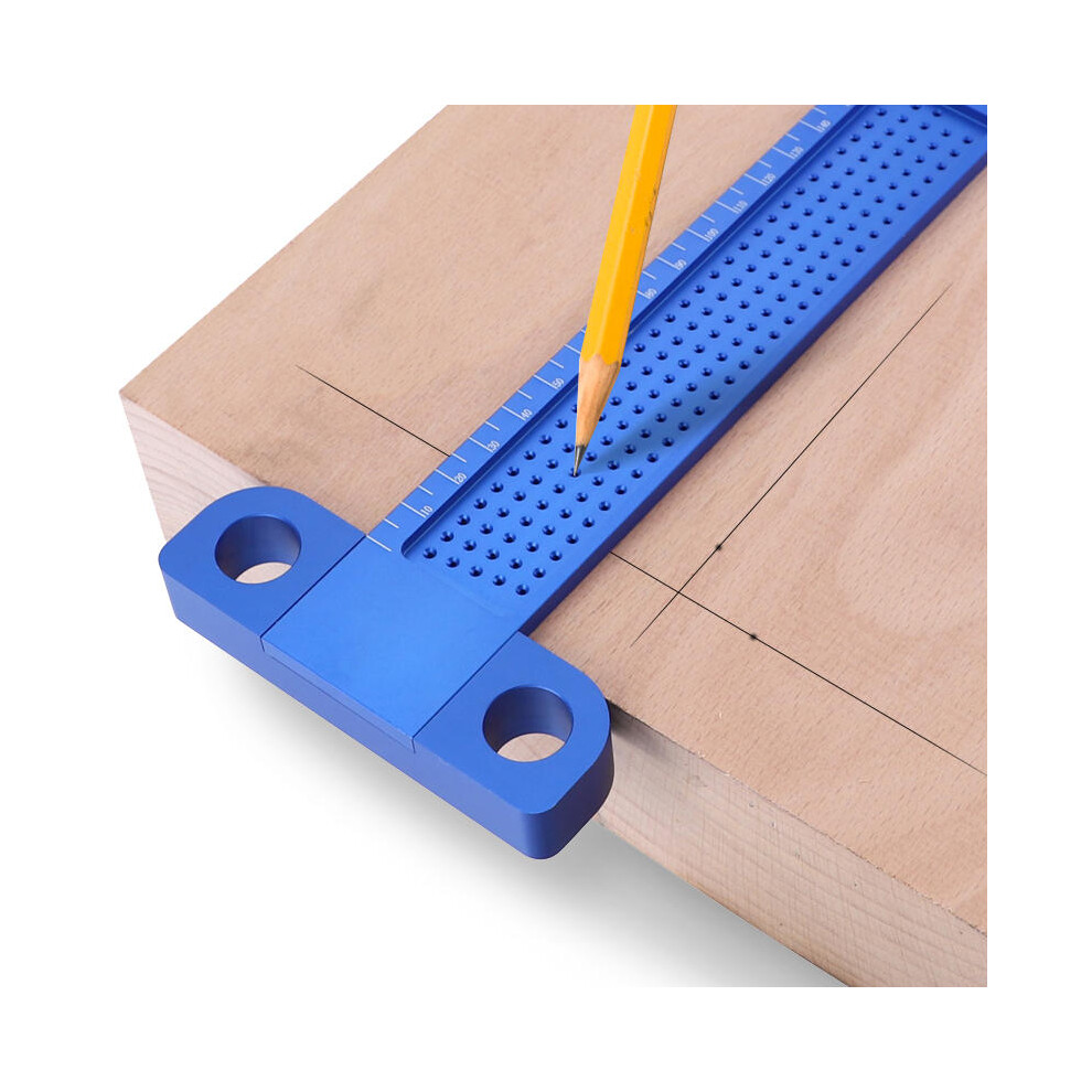 Aluminum Alloy Woodworking T 160Mm Hole Positioning Measuring Ruler Crossed Marking Gauge Metric Scriber Tools For Carpenter 623414339520