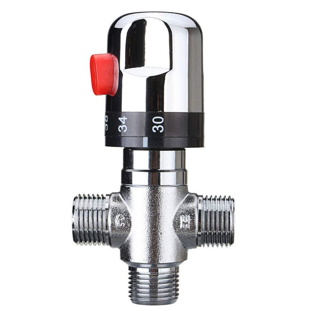22Mm Hot Cold Water Thermostatic Mixing Valve 3 Way Adjust Temperature Control Valve 623414340175