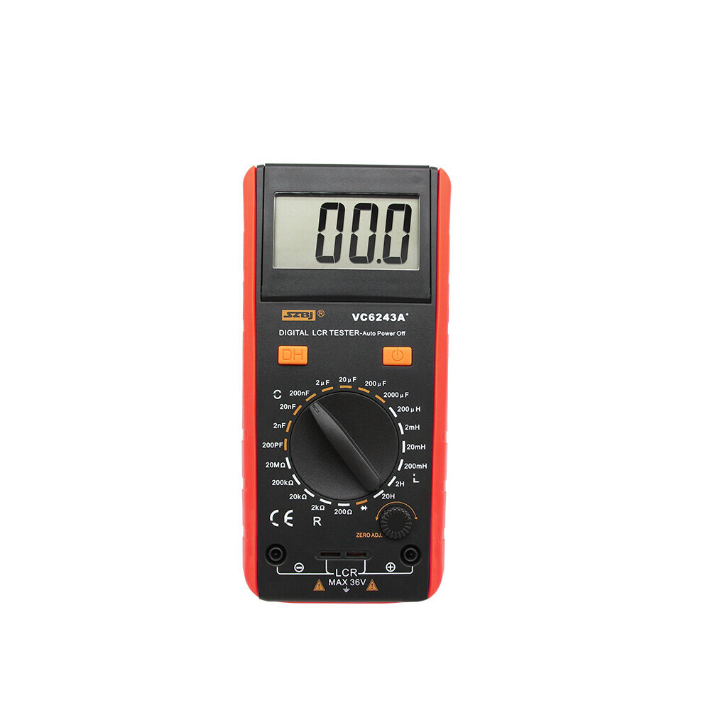 Vc6243a Digital Lcd Meter Inductance Capacitance Resistance Tester Multimeter Crocodile Clip Measuring Tool With Bag Bm4070 623414340281