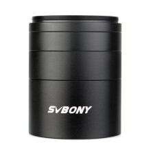 SVBONY 2"/M48-Extension Tube Kit 5mm 10mm 15mm 30mm M48x0.75 on Both Sides for Solving Spacing Problems in Astrophotography Black