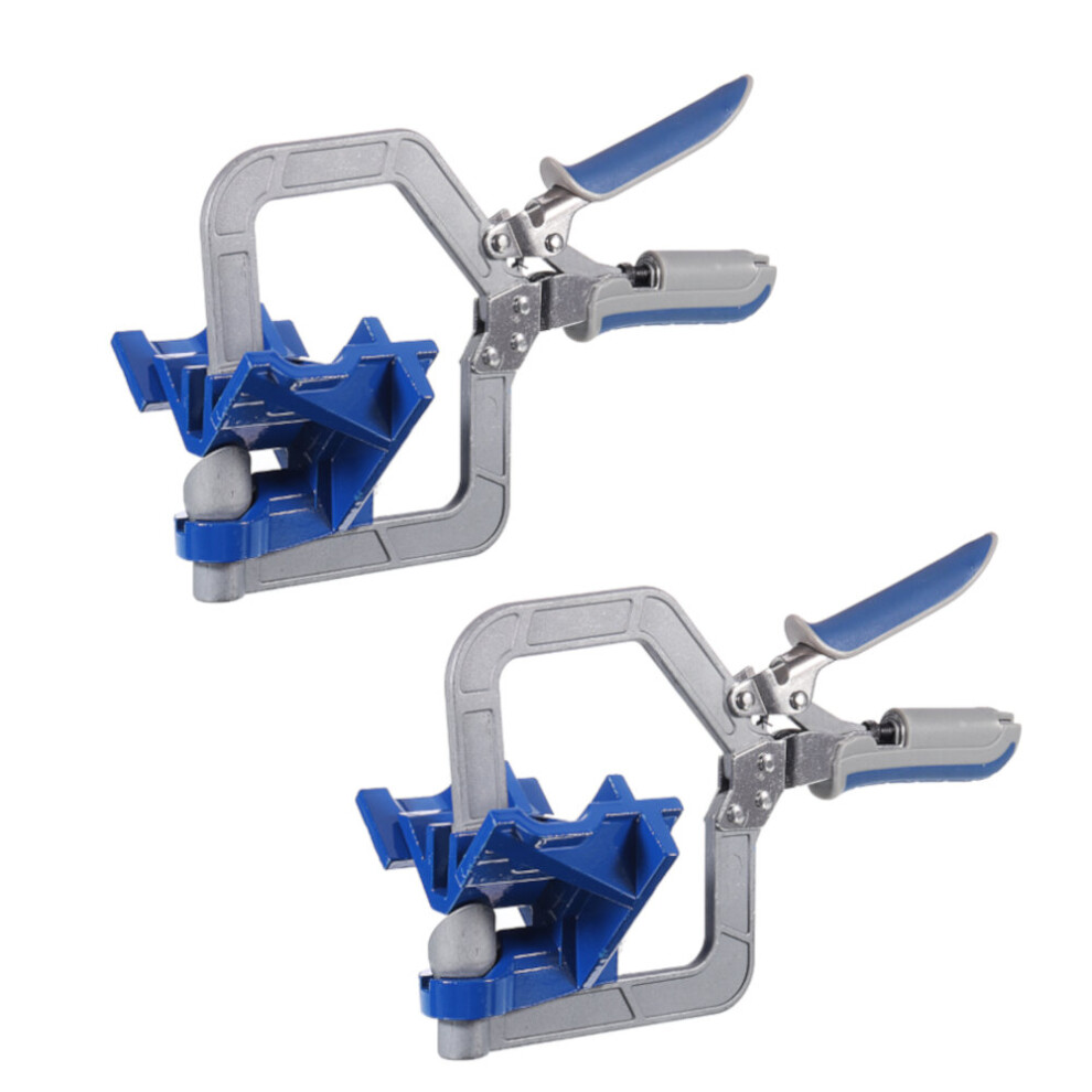Drillpro 2 Pack Auto-Adjustable 90 Degree Corner Clamp Face Frame Clamp Woodworking Clamp 623414341011