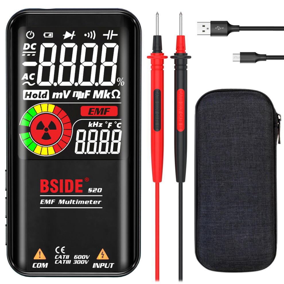 Bside S20 Digital Multimeter 9999 Counting Automatic Range Voltmeter With Emf Detector Capacitance Diode Tester 623414340922