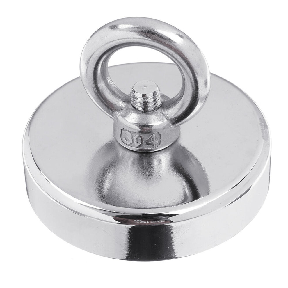 Effetool 160Kg D67mm Neodymium Recovery Magnet With 10M Rope For Fishing Metal Detecting Treasure Hunting 623414341622