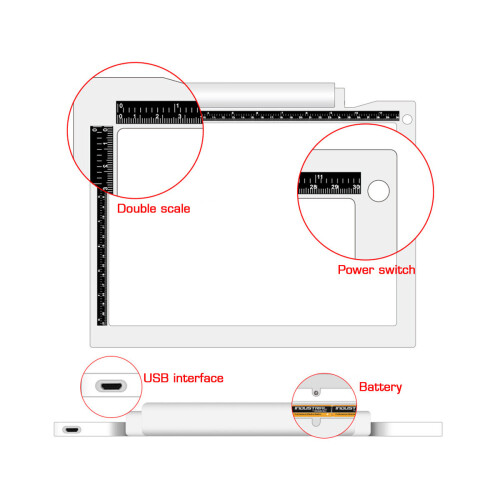A4 LED Writing Painting Light Box Tracing Board Copy Pads Drawing Digital Tablet 2
