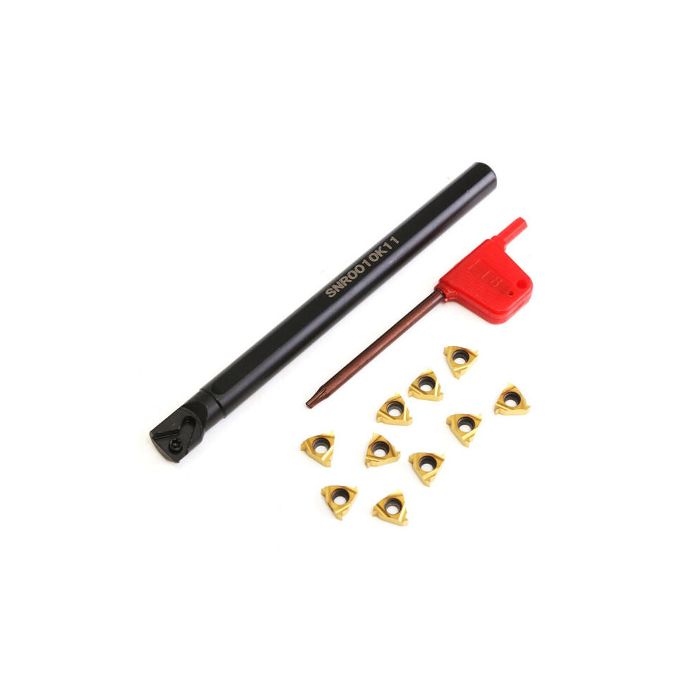 Snr0010k11 Internal Lathe Threading Boring Turning Tool With 10Pcs 11Ir A60 Inserts 623414342797