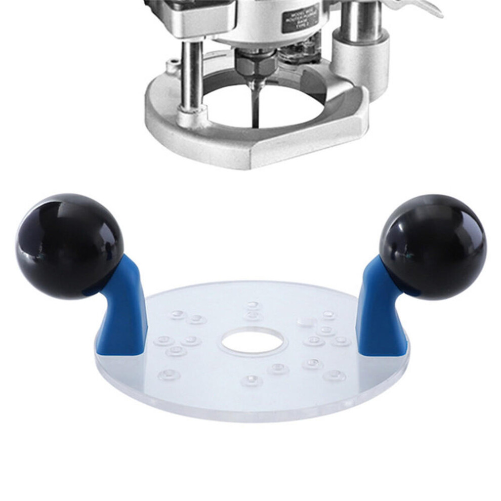 Drillpro Compact Router Sub-Base With Handles Router Attachment For Bosch Dewalt Woodworking Tools 623414343657