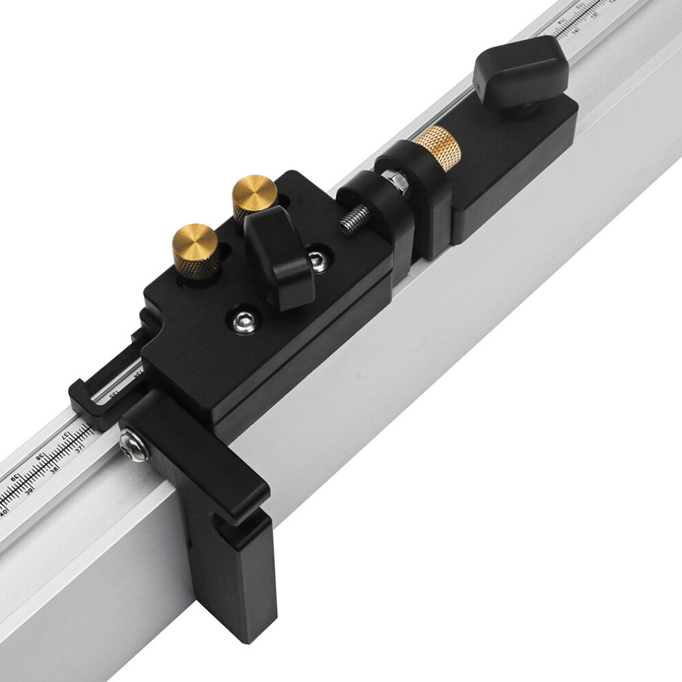 Drillpro Woodworking Tool Flip Stop With Micro-Adjustable Settings T-Track Stop For Miter Gauge Fence 623414343725