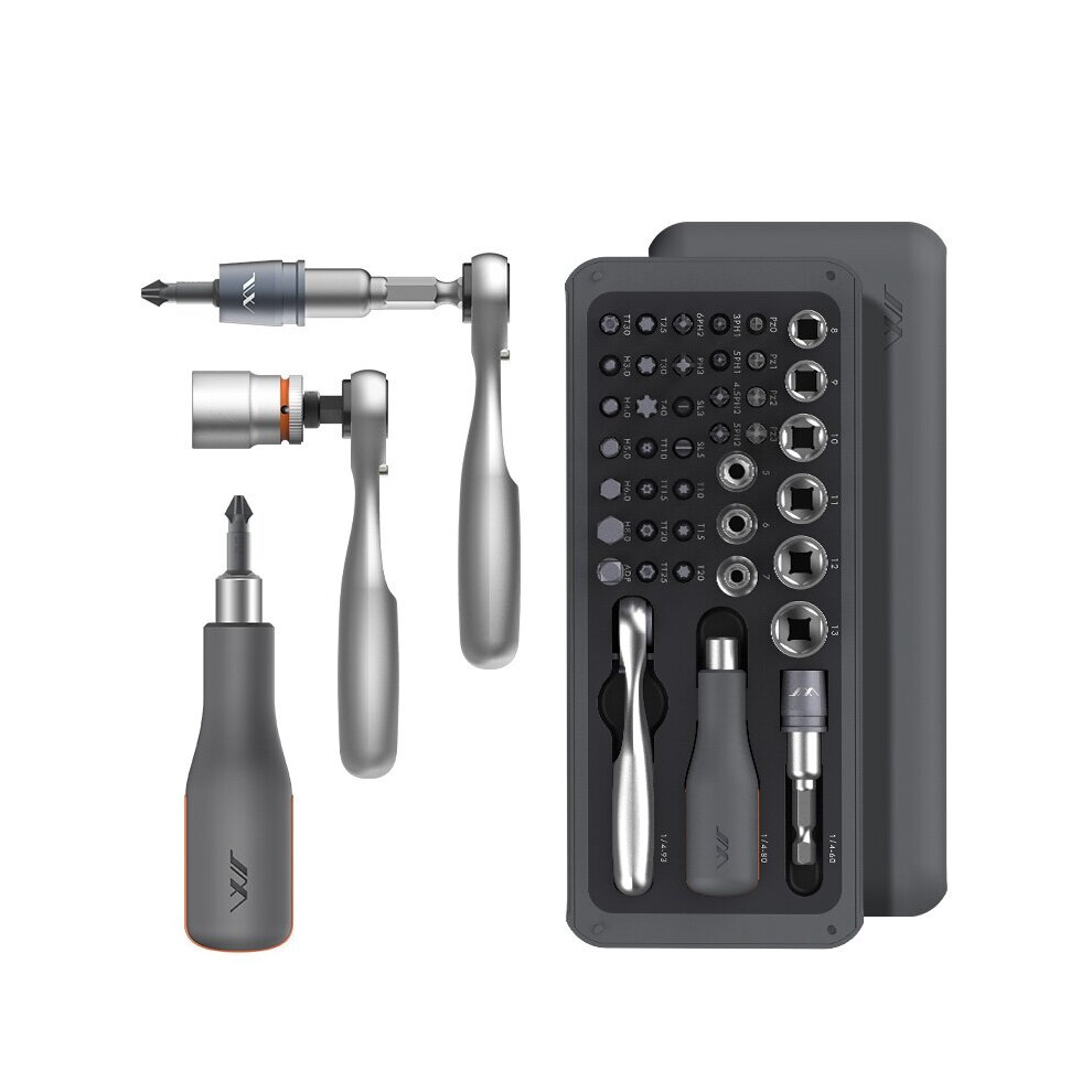 Jimiã 41 In 1 Screwdriver S2 Magnetic Bits Ratchet Wrench Screwdrivers Kit Diy Household Repair Tool 623414344302