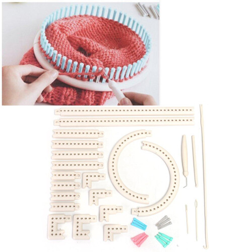 Craft Yarn Multi-function Knitting Board Knit & Weave Loom Kit DIY Tool Set 2