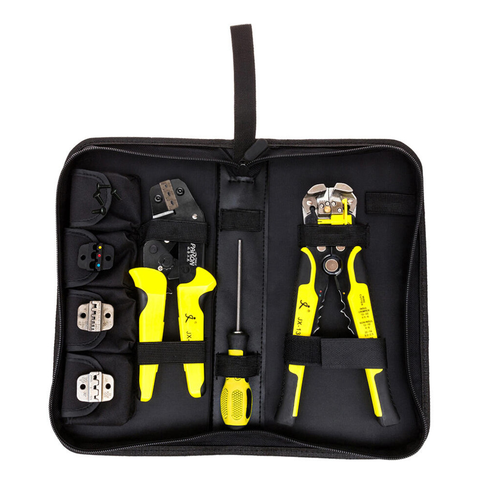 Paronã Jx-D4301 Multifunctional Ratchet Crimping Tool Wire Strippers Terminals Pliers Kit 623414349383
