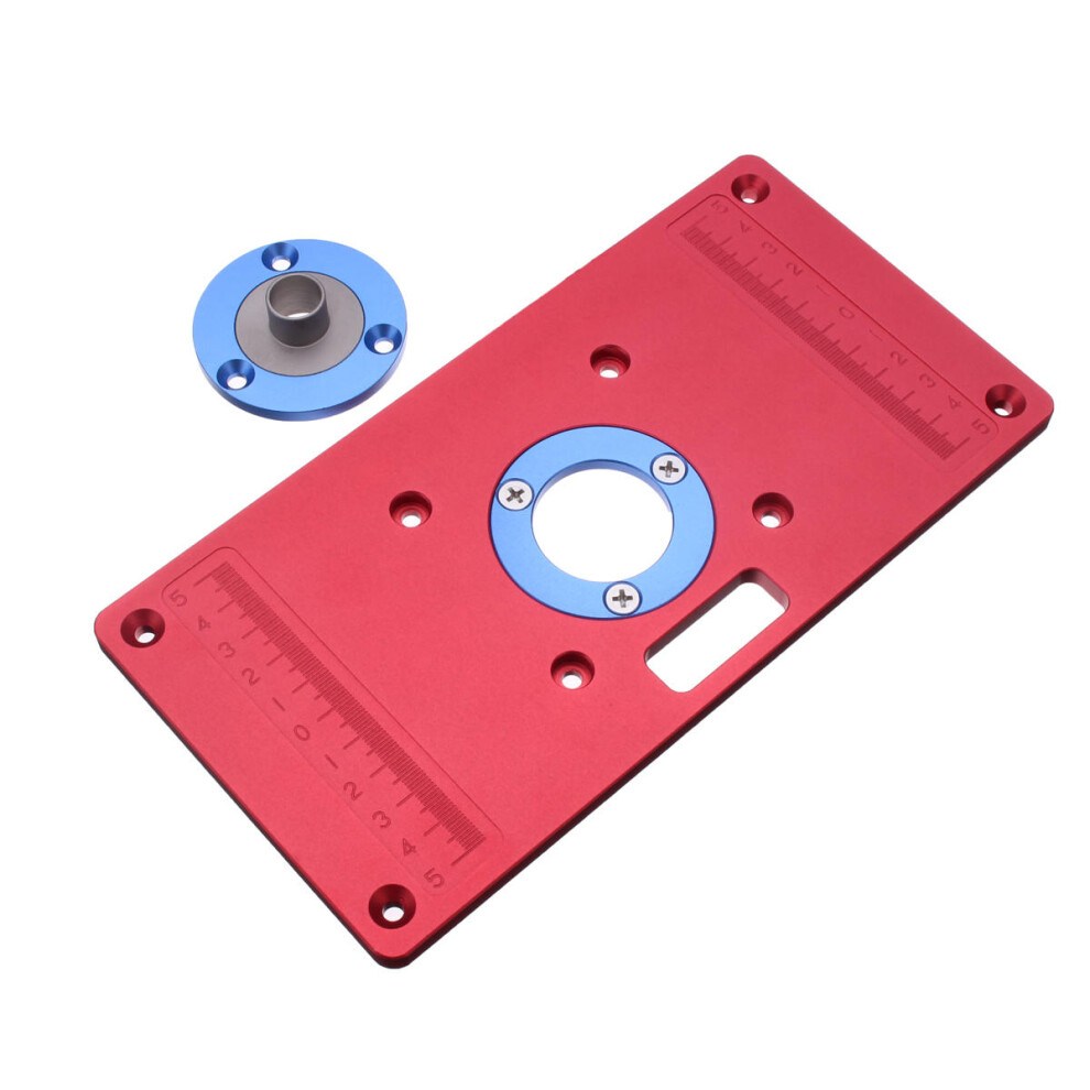 233X117x8mm Aluminum Router Table Insert Plate For Woodworking Benches Rt0700c Router Trimmer Red 623414347464