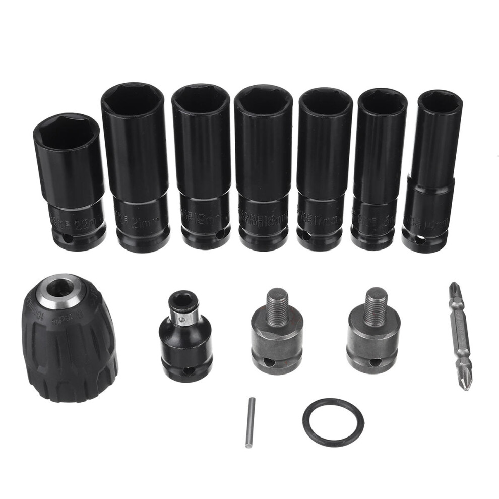 10Pcs Electric Wrench Screwdriver Hex Socket Head Kits Set For Impact Wrench Drill 623414347471