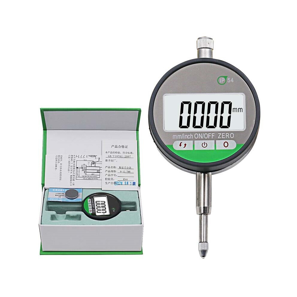 Ip54 Oil-Proof Digital Micrometer 0.001Mm Electronic Micrometer Metric/Inch 0-12.7Mm /0.5"Precision Dial Indicator Gauge Met 623414345576