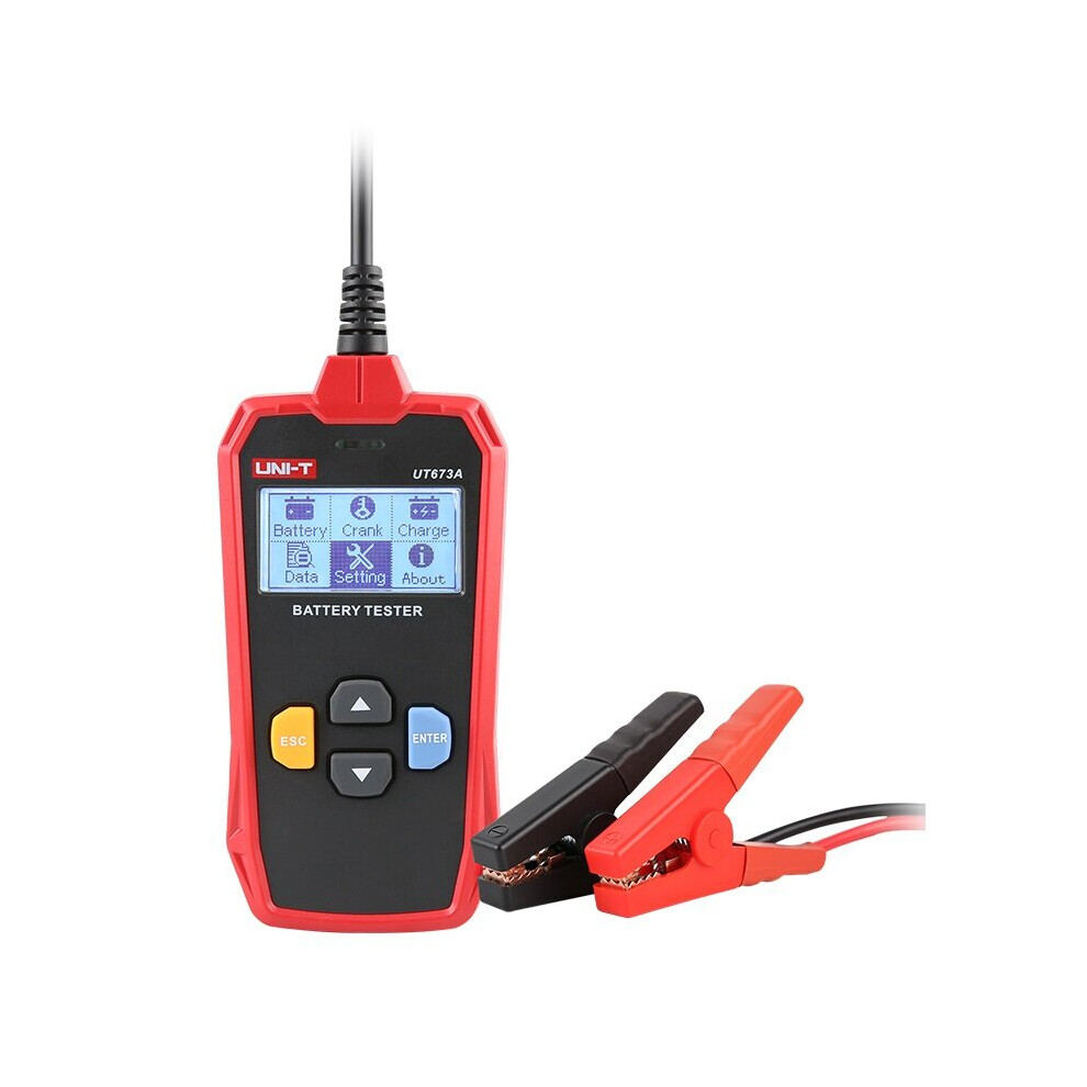 Uni-T Ut673a Digital Battery Tester 12V/24V Charger Analyzer Automotive Storage/Agm/Gel/Efb Battery And Start-Up Test 623414345651