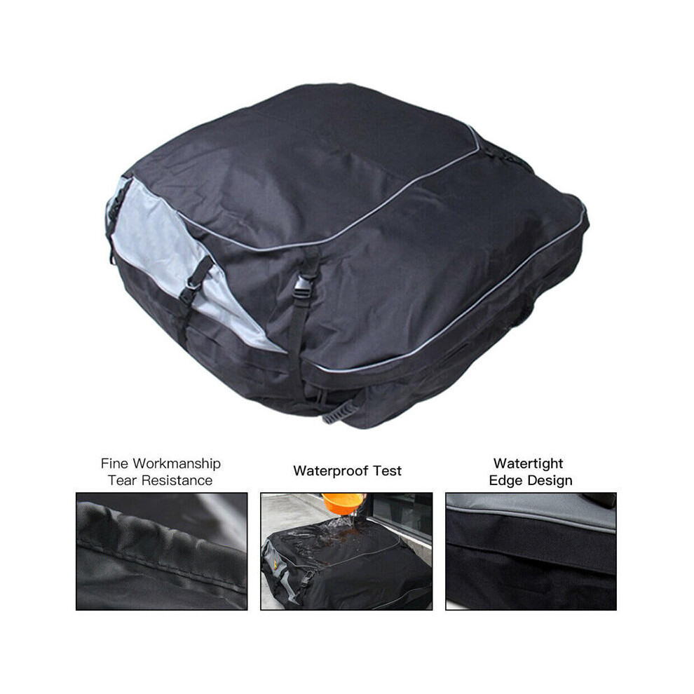 Waterproof Car Roof Top Rack Bag Cargo Carrier Luggage Bag Storage Outdoor Travel 623414350662