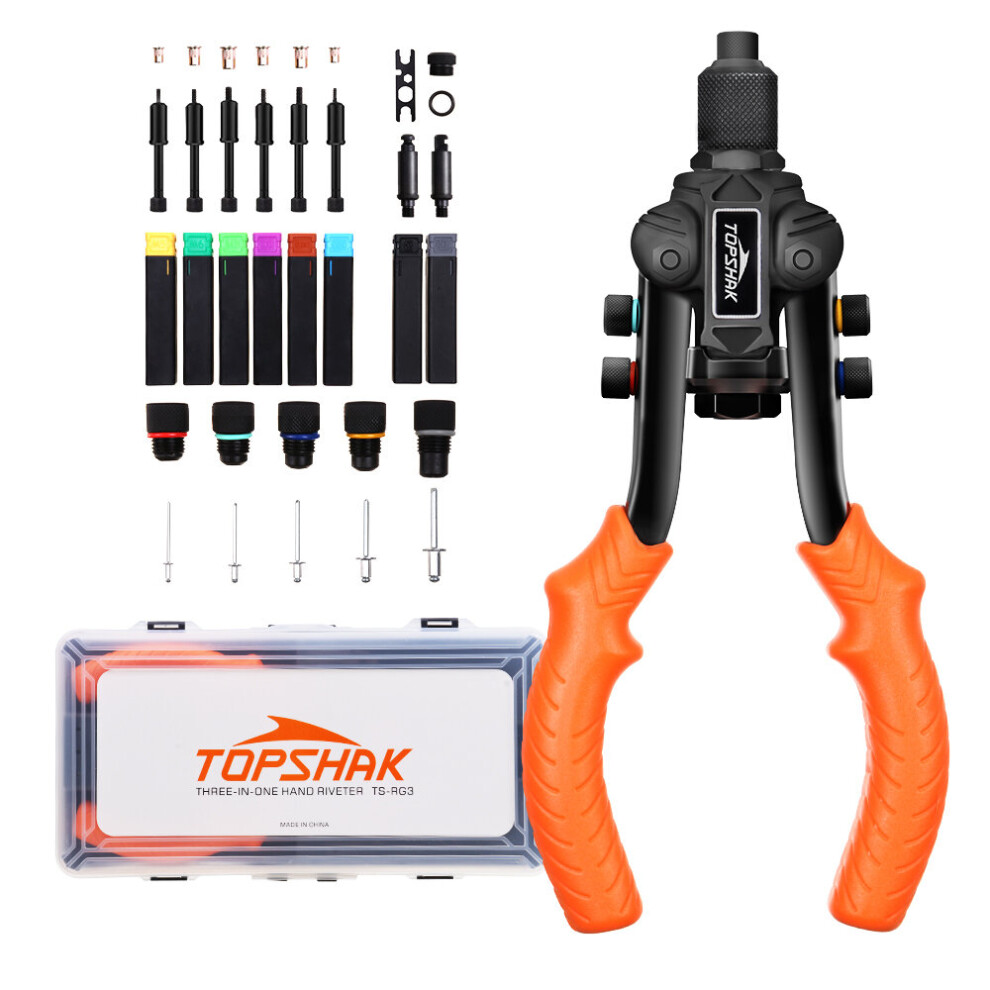 Topshak Rg3 Hand Nut Riveter Complete 3 In 1 Types Of Tasks With Extremely Labor-Saving 623414351027