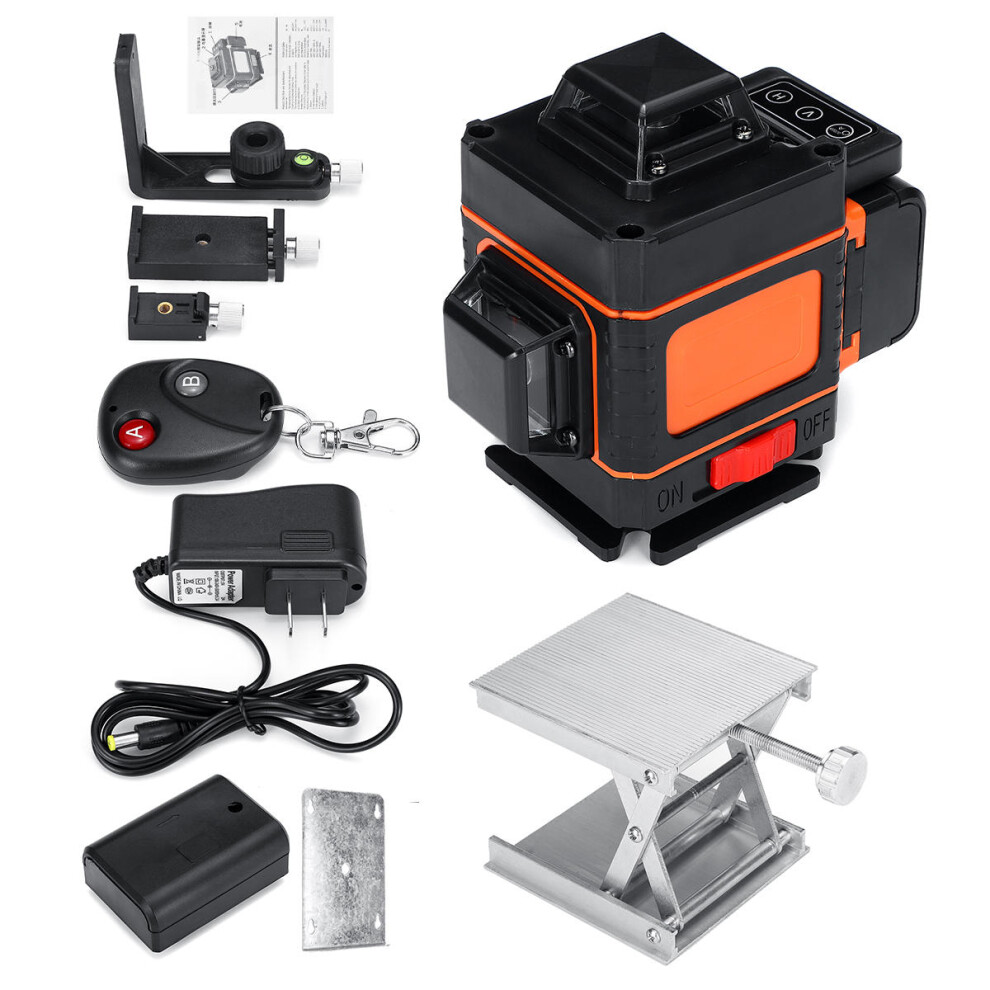 4D 16 Lines Laser Level Green Light Self Leveling 360Ã Rotary Measuring W/ Rc 623414351089