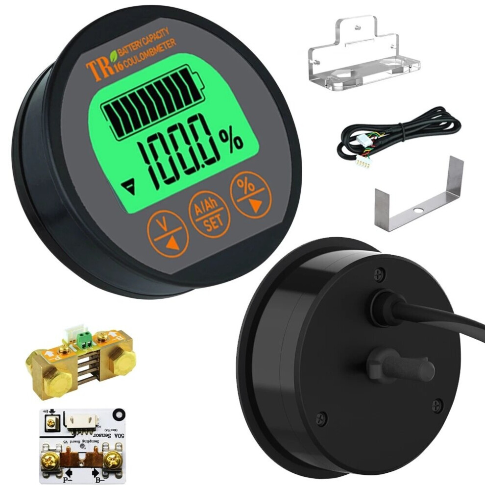 Tr16h Dc 80V 350A Lcd Digital Waterproof Battery Capacity Indicator Tester Voltage Current Monitor Voltmeter Ammeter 623414351706