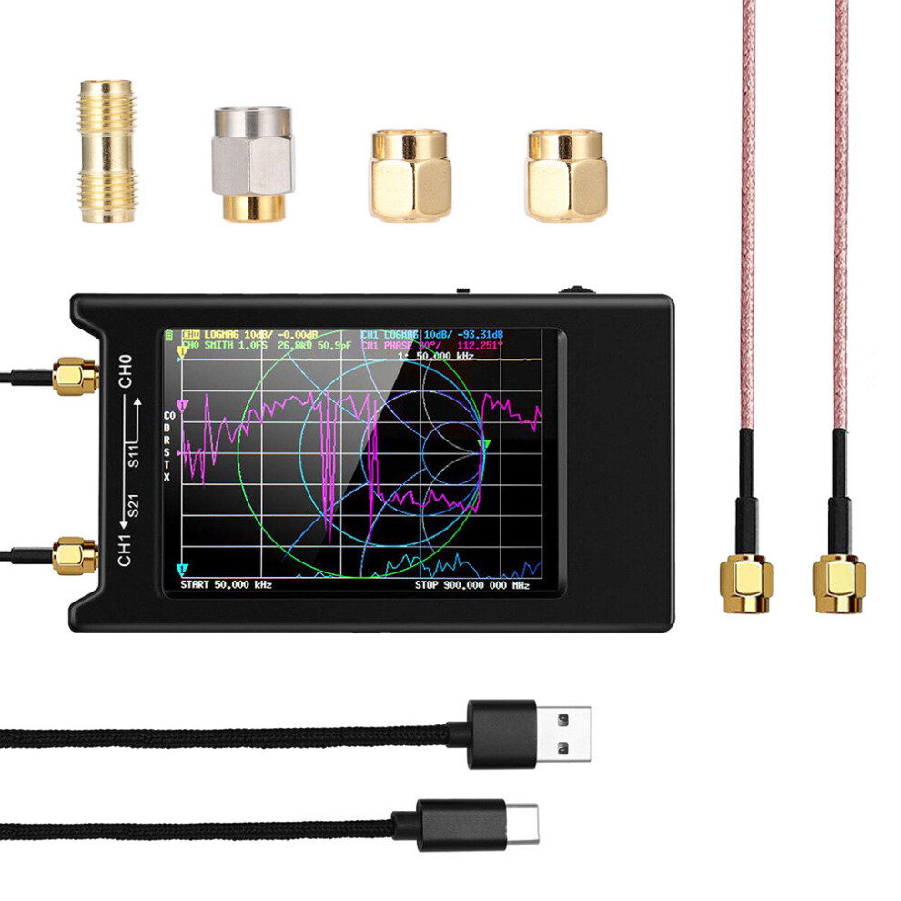 Nanovna-H4 4" Lcd 50Khz~1.5Ghz Vna Hf Vhf Uhf Uv Vector Network Analyzer 623414353342