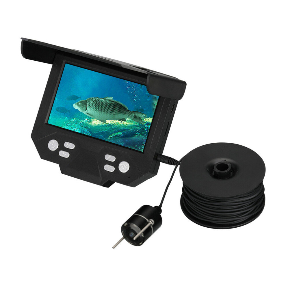 30M Visual Underwater Camera Borescope 4.3-Inch Display 1024X760 1080P Submarine Video Recorder Support Multi-Language Switch 623414354219