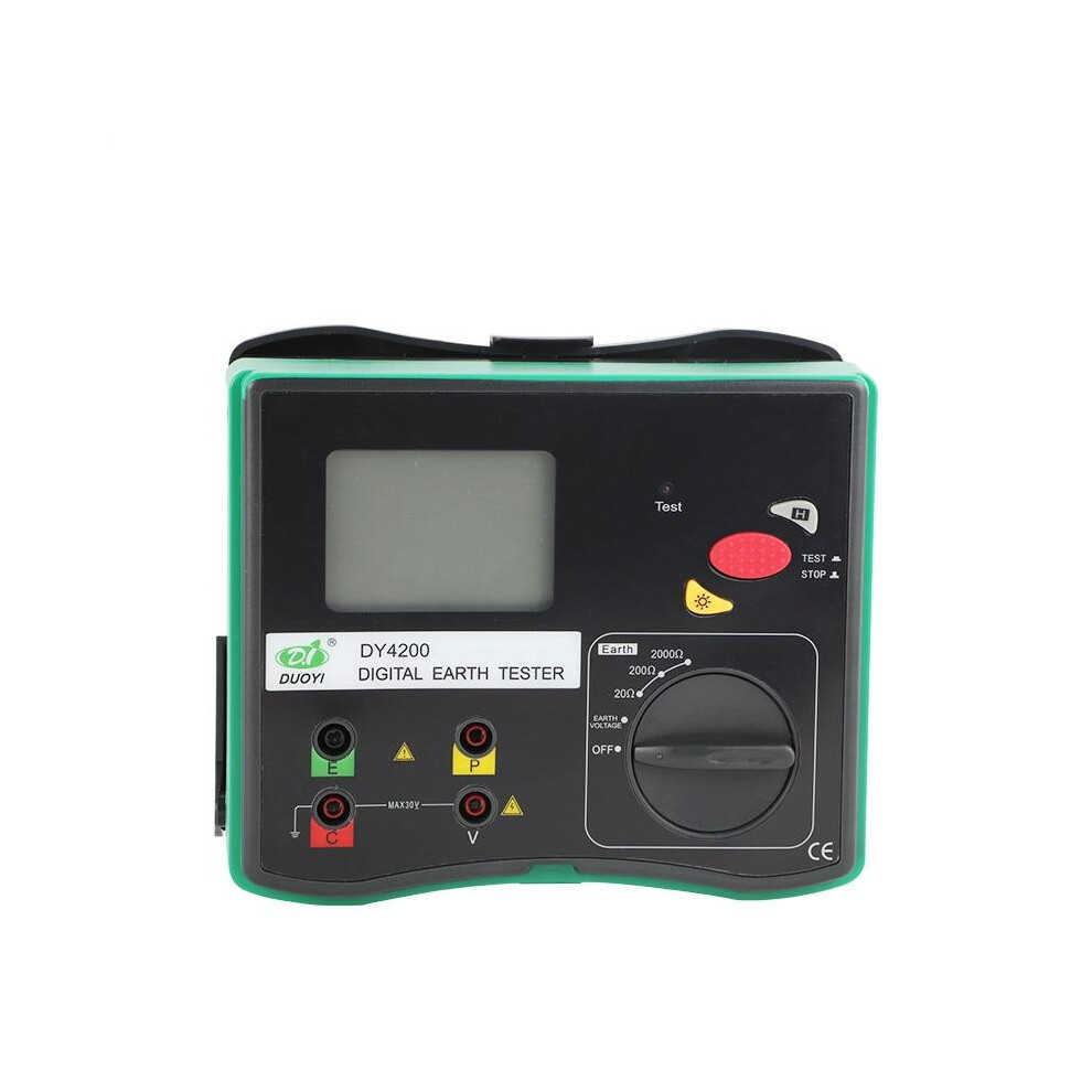 Duoyi Dy4200 Digital Earth Ground Resistance Tester Measurement Megohmmeter 0-2000 Ohm With Lcd Backlight Higher Accuracy Meter 623414356213