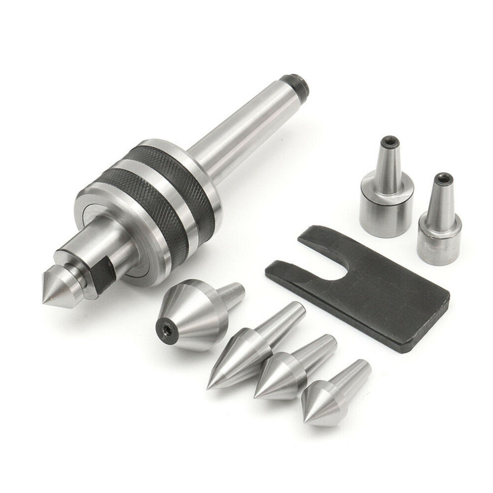 Mt2 Live Center Set Morse Taper 2Mt Triple Bearing Lathe Tool 623414356541
