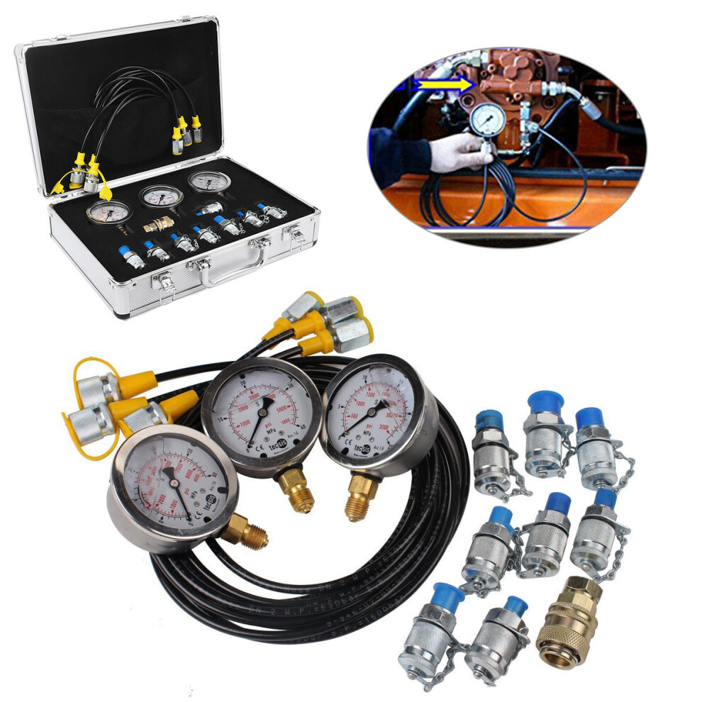 Excavator Hydraulic Pressure Gauge Diagnostic Test For Excavator 623414356909