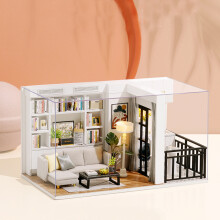 1:32 DIY Doll House Handmade Wooden Doll House Toy for Kids Birthday Gift Home Decoration Collection