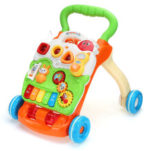 2 IN 1 Multifunctional ABS Baby Walker Safety Anti-skid Speed Adjustable with Water Filling Tank Educational Toy for Kids Gift