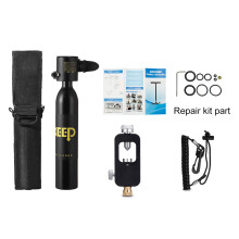 DIDEEP 3 CUFT 300PSI Diving Respirator Oxygen Tank Underwater Scuba Adaptor With Storage Bag